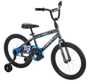 Huffy 18 inch Rock It Boys Sidewalk Bike, Gray