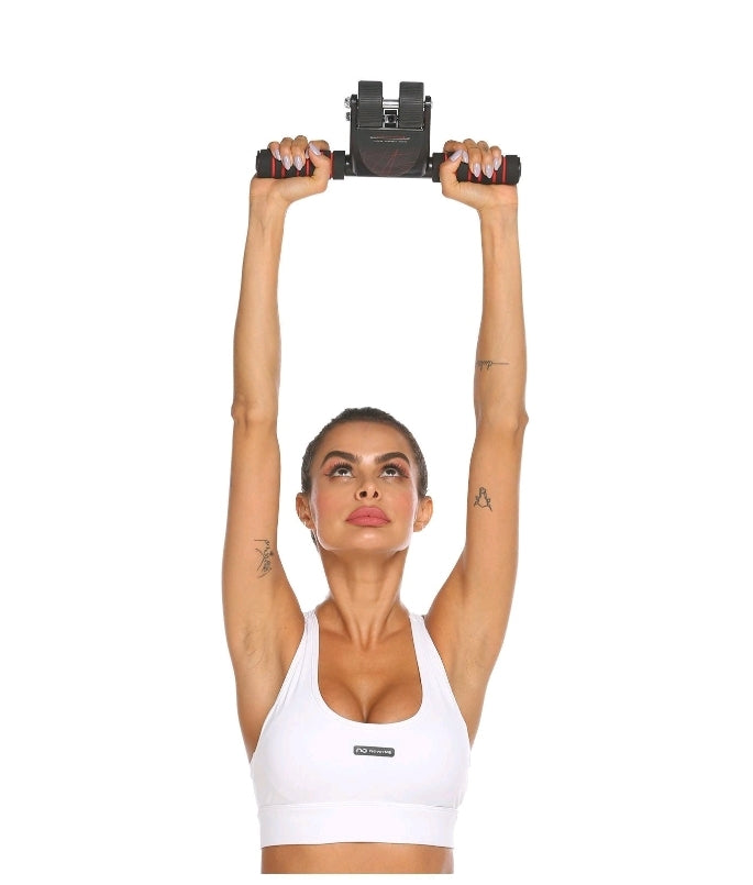 Ergonomic Ab Roller Wheel for Abdominal Exercise 4 Wheel Roller Abdominal Trainer with Knee Pad, Resistance Band Corn Strength