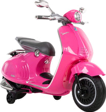 Load image into Gallery viewer, 6V Vespa Ride-On Electric Scooter for Kids, Pink
