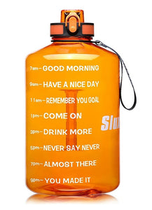 Quifit Gallon Motivational Water Jug, Various Colors