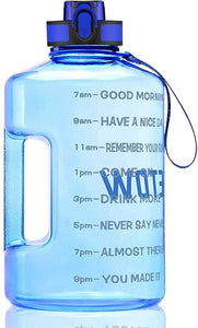 Quifit Gallon Motivational Water Jug, Various Colors