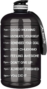 Quifit Gallon Motivational Water Jug, Various Colors