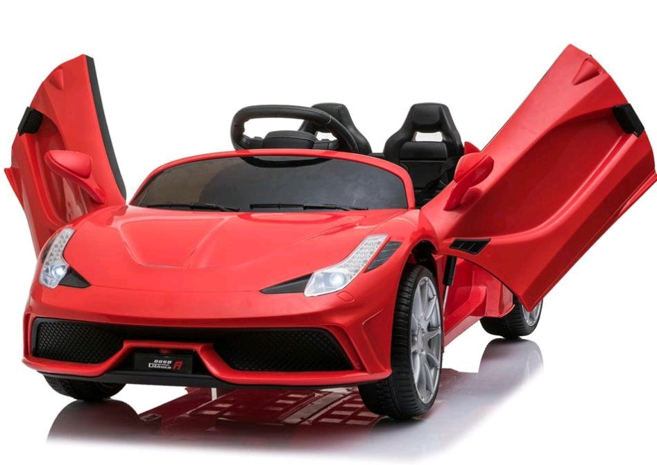 Ktaxton 12V-3 Speed Kid Ride-On Car with Romote Control MP3/LED Lights, Red