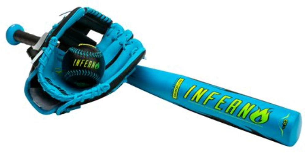 Franklin Sports Inferno Teeball Set - Bat, Glove & Ball
