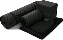 Load image into Gallery viewer, Everyday Essentials GoYoga 7-Piece Set - Include Yoga Mat with Carrying Strap, 2 Yoga Blocks, Yoga Mat Towel, Yoga Hand Towel, Yoga Strap and Yoga Knee Pad
