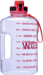 Quifit Gallon Motivational Water Jug, Various Colors