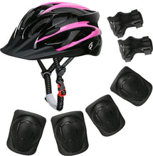 Load image into Gallery viewer, 7 Piece Helmet, Knee and Elbow Pads and Wrist Guards
