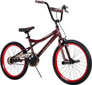 Kyro 20-inch BMX Style Boys Bike, Red and Black Crackle