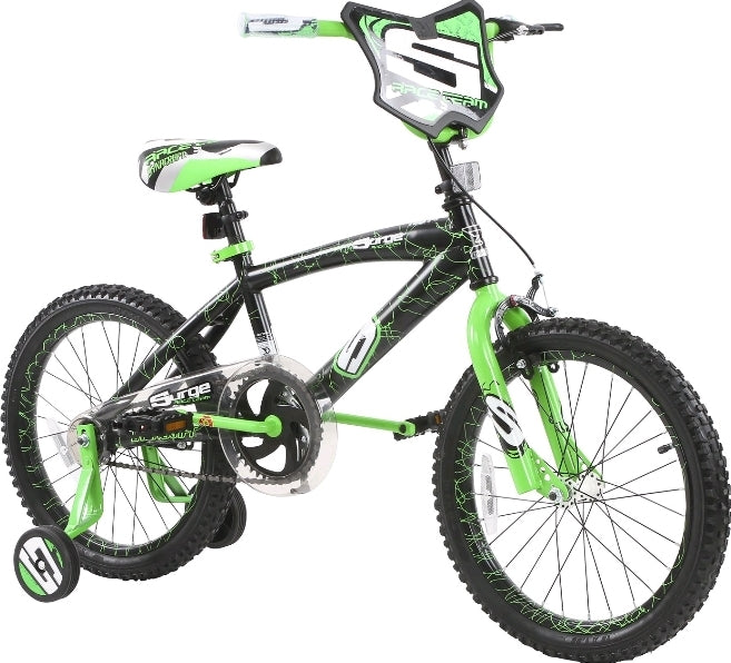 Dynacraft 18 inch Surge BMX Boys Bike with Custom Paint Effect, Green