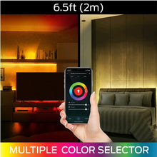 Load image into Gallery viewer, Monster Smart App &amp; Voice Controlled Multi-Color Strip Lights 6.5ft/2m
