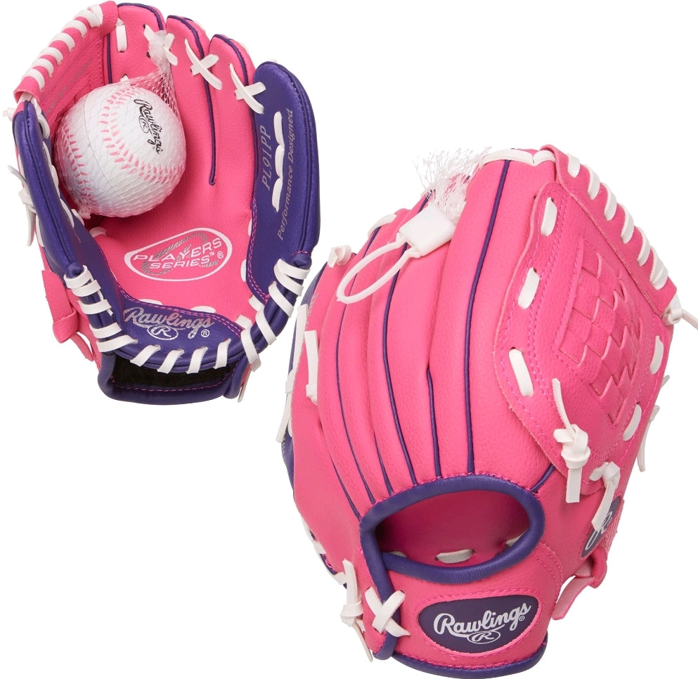 Rawlins Players Series 9 Baseball Glove, Left Hand, Girl Size 9
