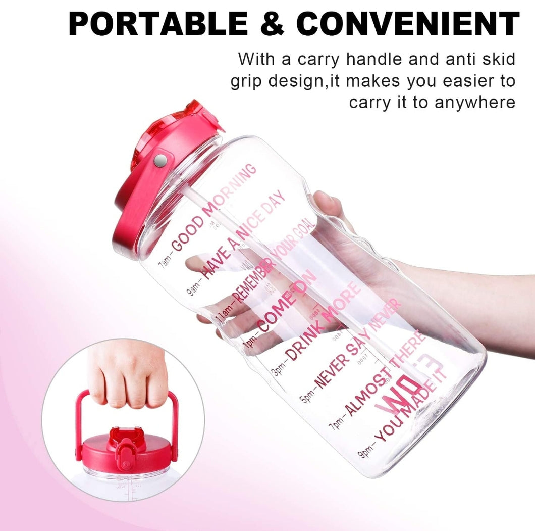 Quifit Gallon Motivational Water Jug, Various Colors