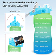 Load image into Gallery viewer, QuiFit Motivational Half Gallon Water Bottles, Various Colors
