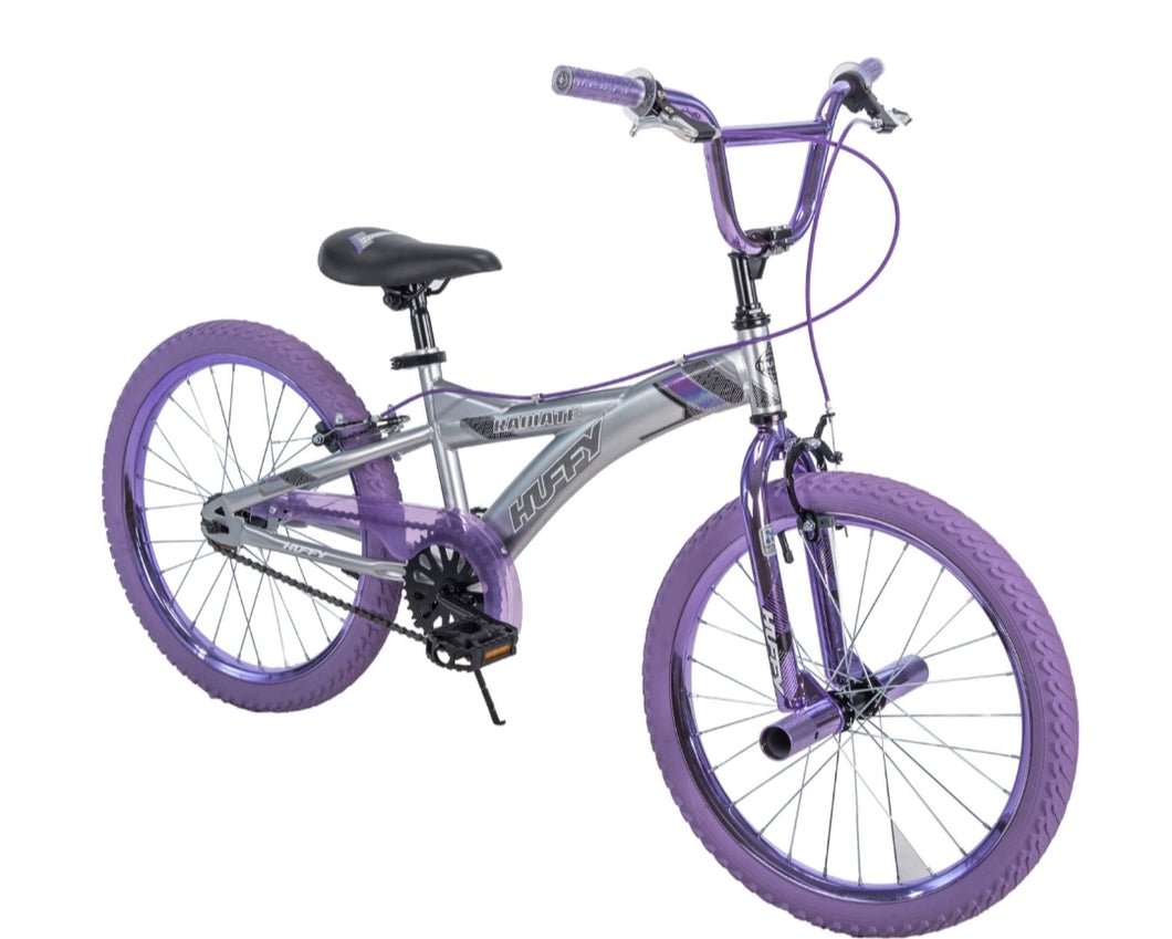 Girl's 20 inch Huffy Metaloid Radium BMX Bike, Purple