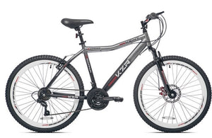 Kent Bicycles 26 inch Men's KZR Front Suspension Mountain Bike, Gray-Black